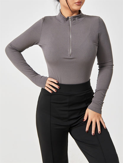 Long Sleeve Zip Bodysuit