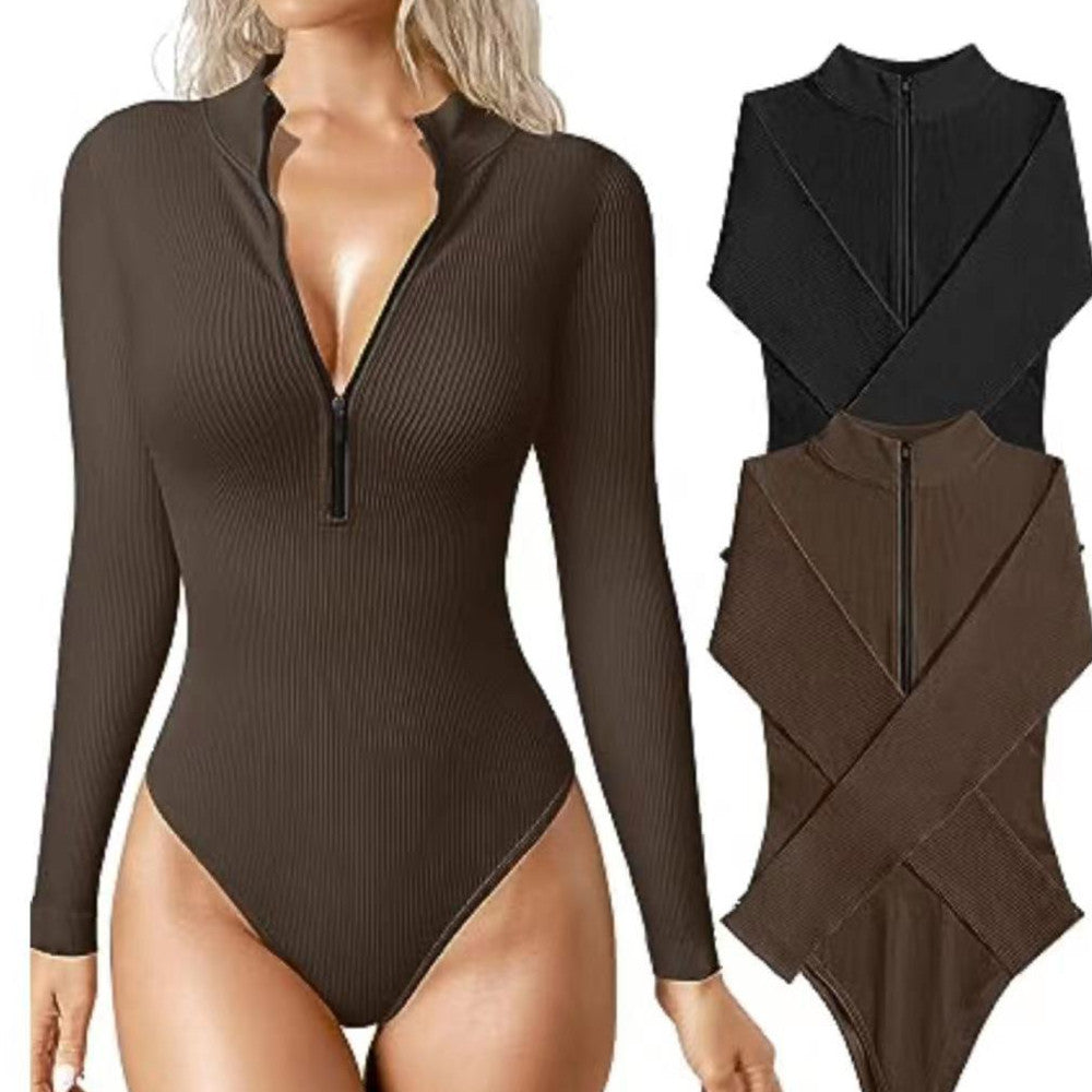 Long Sleeve Zip Bodysuit