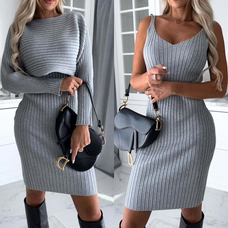 2-Piece Ribbed Knit Set
