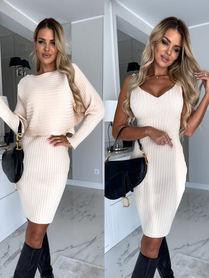 2-Piece Ribbed Knit Set
