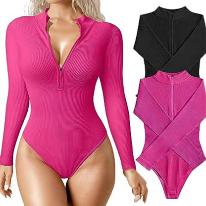 Long Sleeve Zip Bodysuit