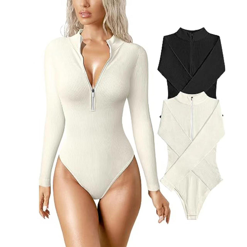 Long Sleeve Zip Bodysuit