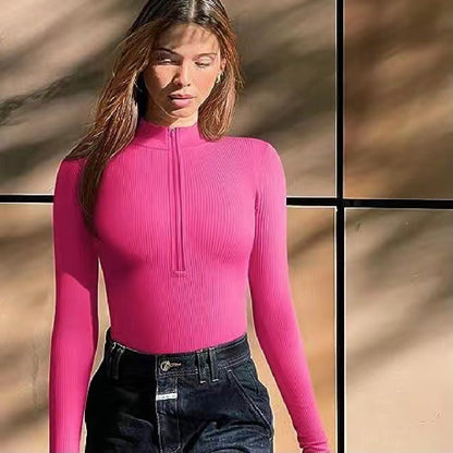 Long Sleeve Zip Bodysuit
