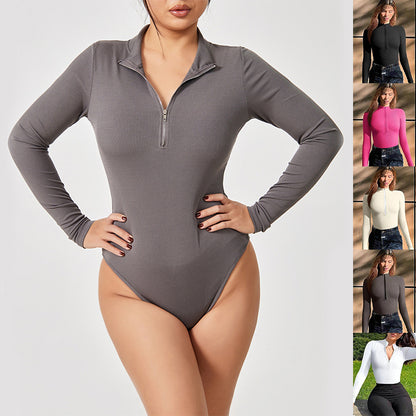 Long Sleeve Zip Bodysuit